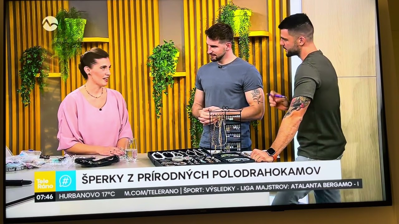 Teleráno 11.3.2026 Markíza - prezentácia šperkov www.lawande.sk