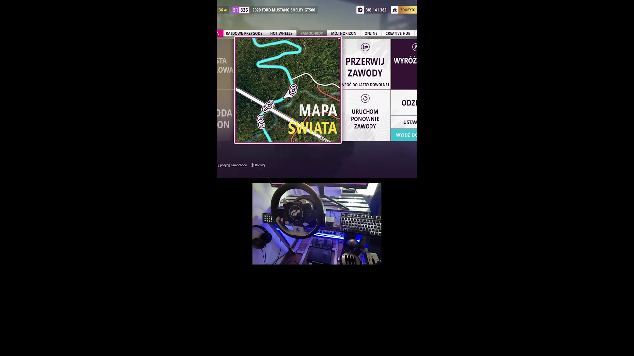 Forza Horizon 5 Live steering wheel
