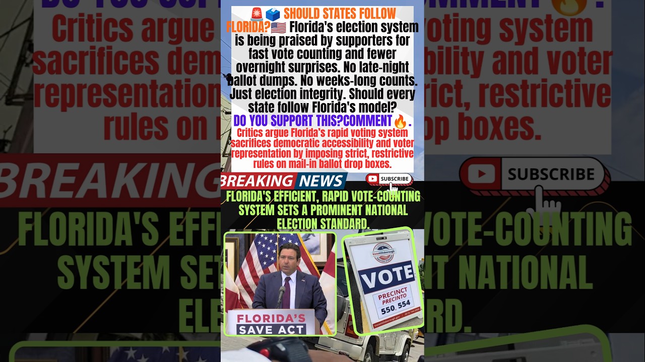 🚨 СЛЕДУЕТ ЛИ ДРУГИМ ШТАТАМ ПЕРЕНИМАТЬ МОДЕЛЬ ВЫБОРОВ ВО ФЛОРИДЕ? 🇺🇸🗳 #СрочныеНовости #ПолитикаСША