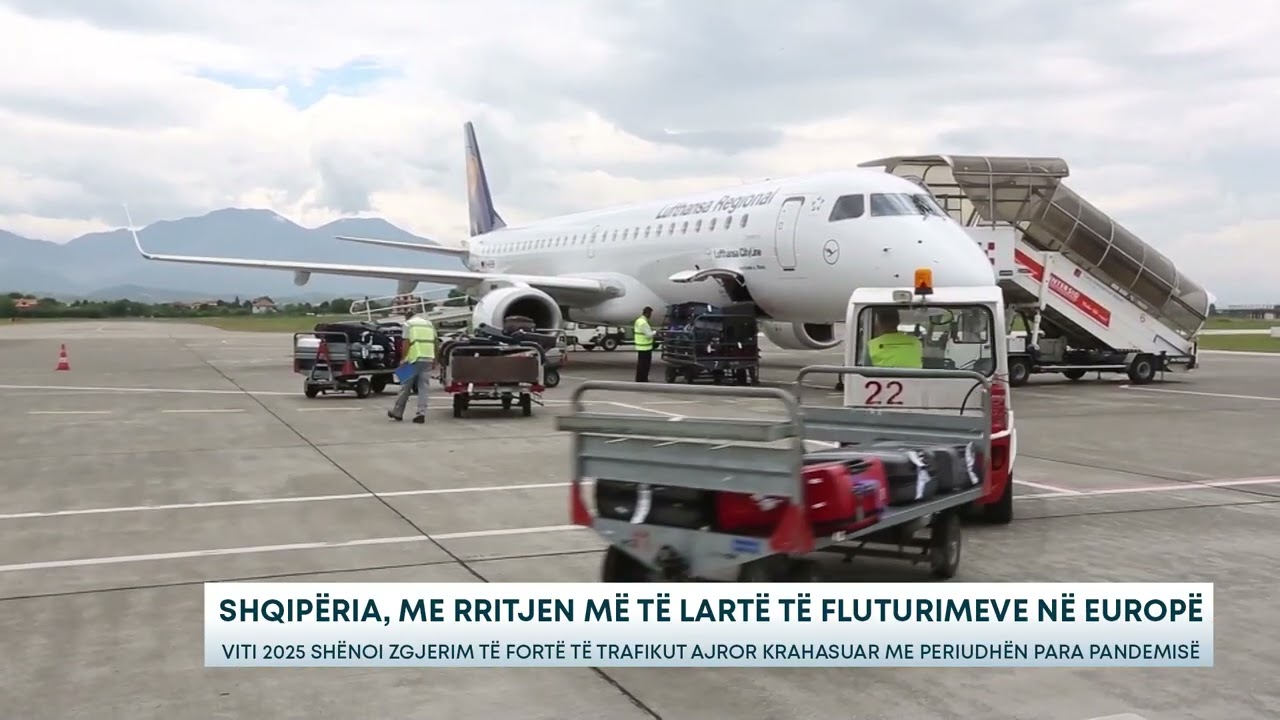 Shqipëria, me rritjen më të lartë të fluturimeve në Europë - Viti 2025 shënoi zgjerim të fortë
