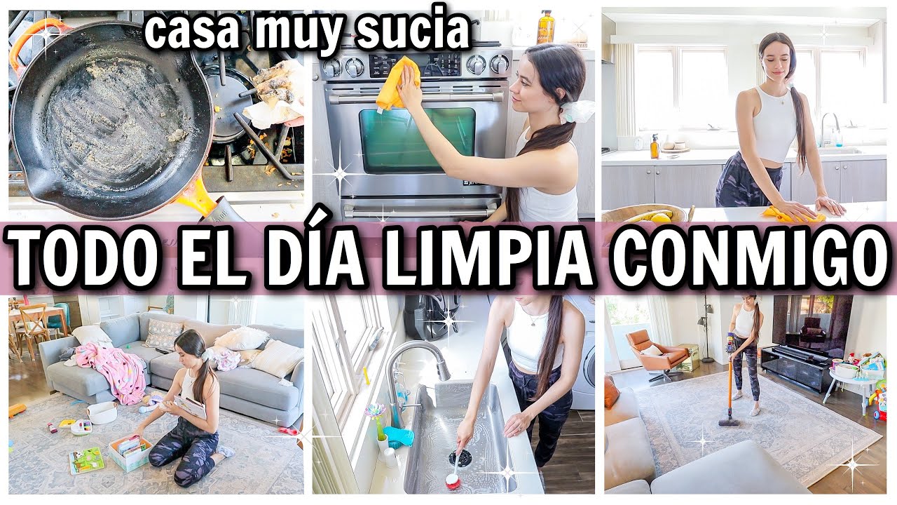 TODO EL DÍA LIMPIA CONMIGO | gran motivación limpiar estufa, cocina, ventanas, pisos con vinagre