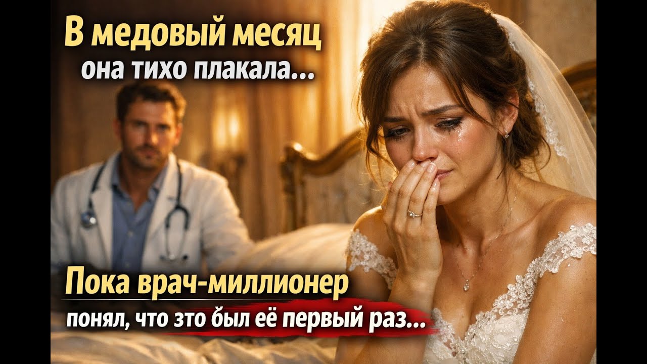 В медовый месяц она silently плакала…  😢💔 пока миллионер-врач не понял, что это был её первый раз