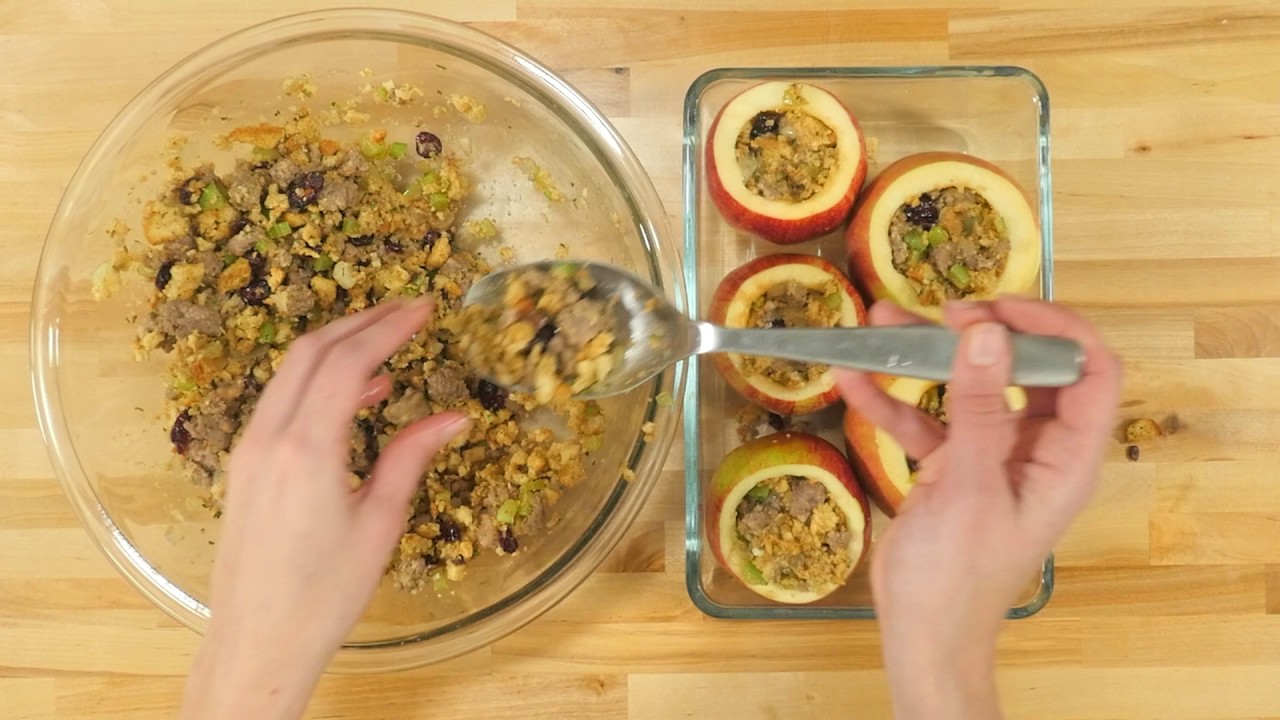 Stuffing-Stuffed Baked Apples
