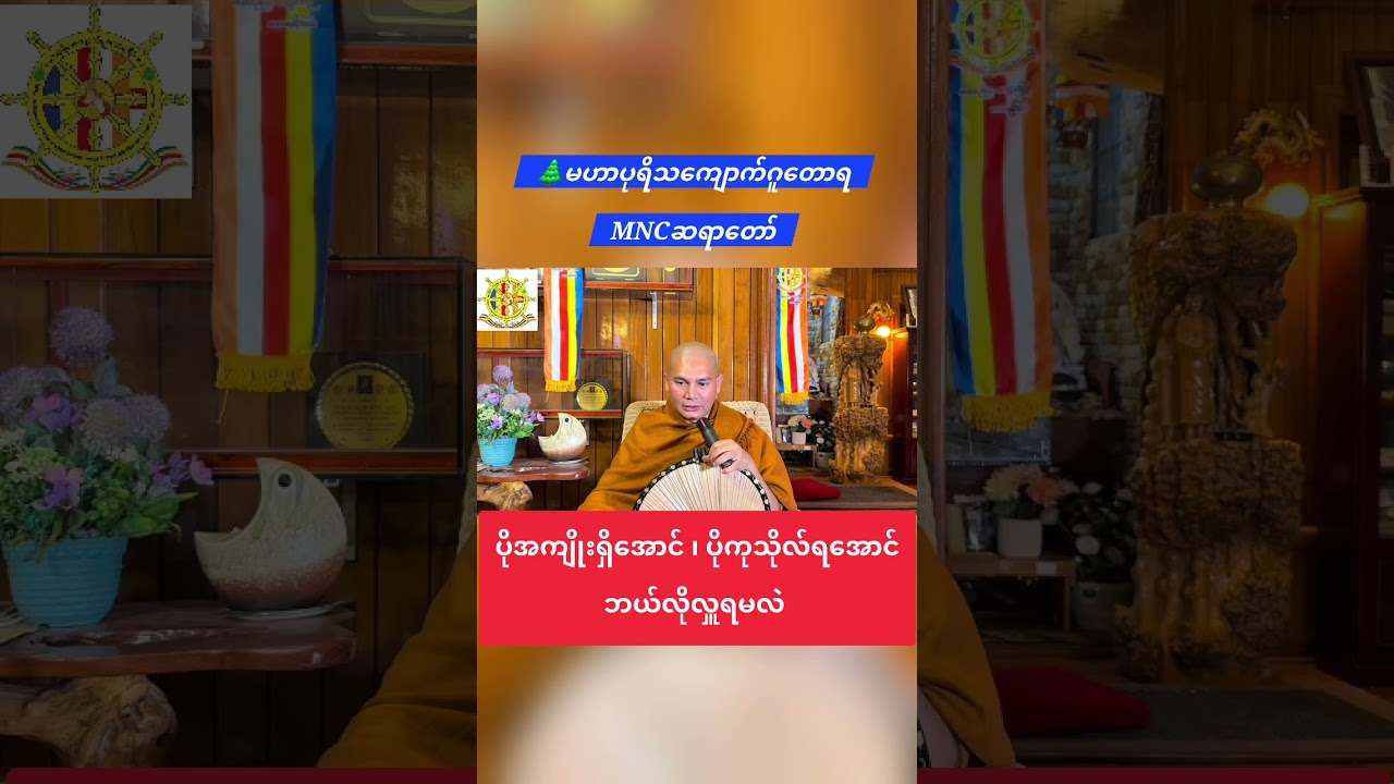 🌿ပိုအကျိုးရှိအောင် ၊ ပိုကုသိုလ်ရအောင် ဘယ်လိုလှူရမလဲ 🌲🌲မဟာပုရိသကျောက်ဂူတောရ MNCဆရာတော်