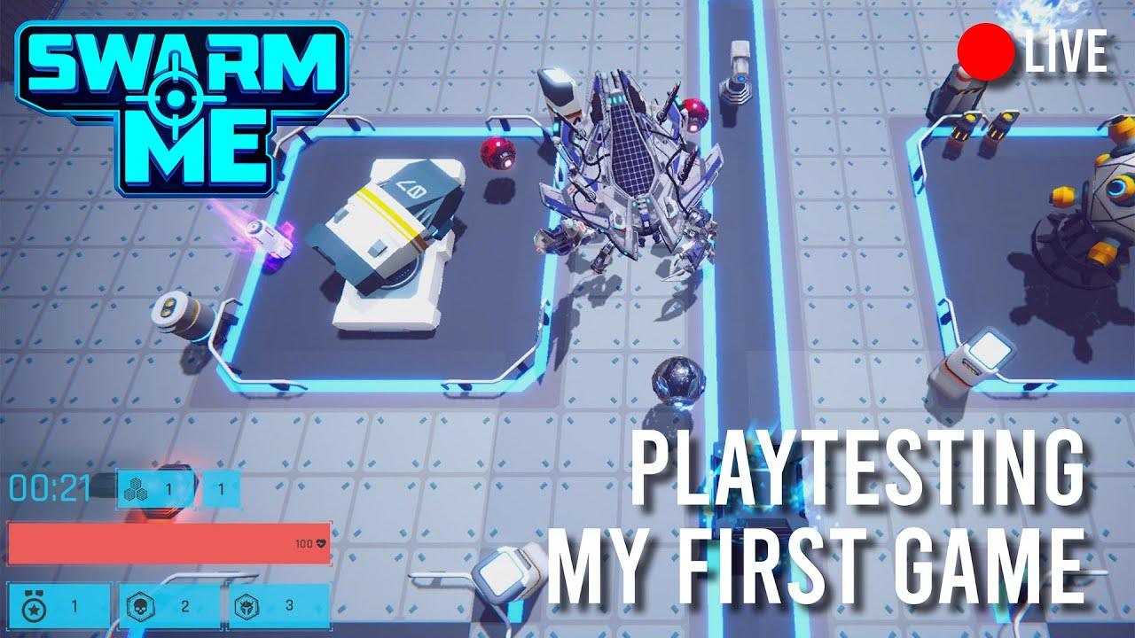 Playtesting the game | Swarm Me | chill dev stream | Come and chat