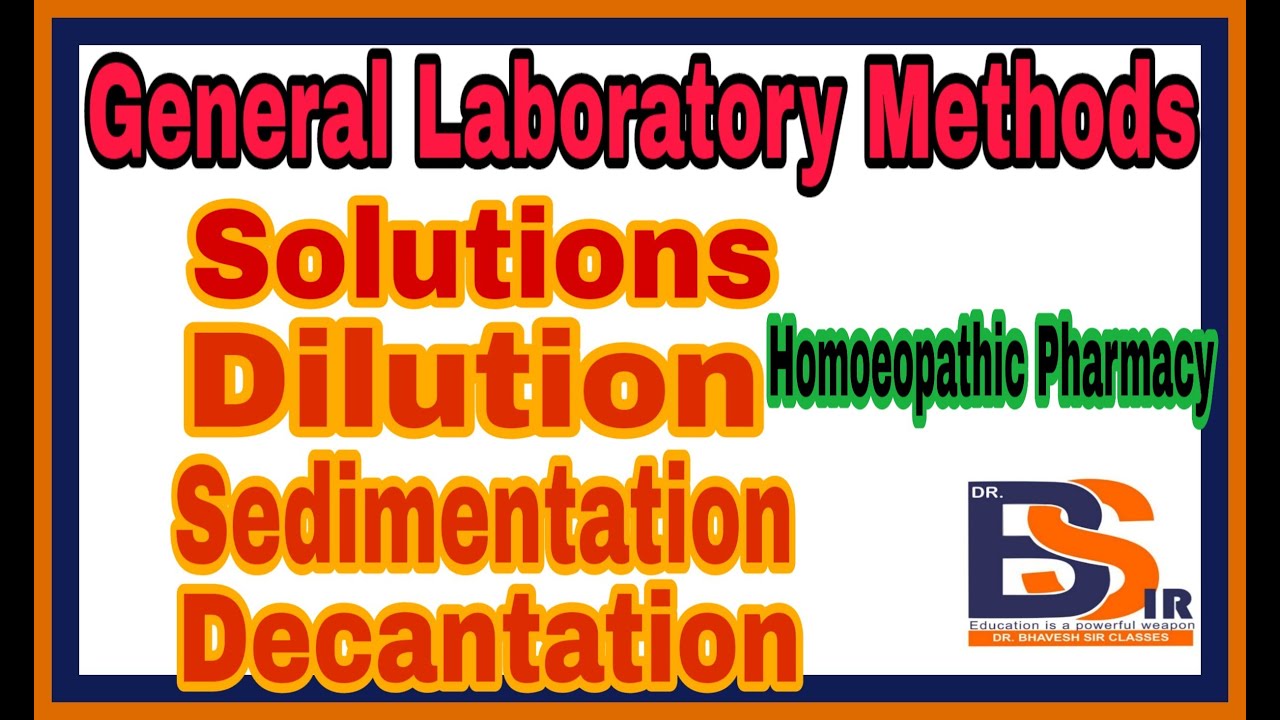 Laboratory Methods of Homoeopathic Pharmacy || Homoeopathic Pharmacy || |Dr.Bhavesh Sir Classes