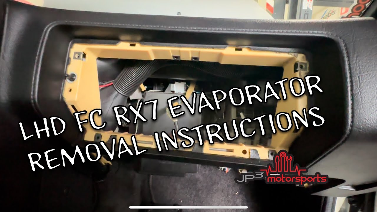 LHD FC Mazda RX7 Evaporator Removal and Expansion Valve Replacement Instructions