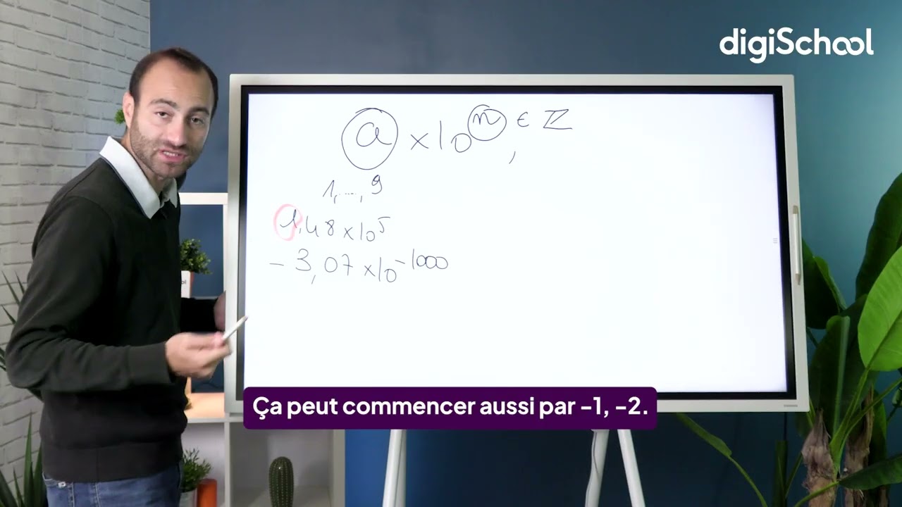 Calculer avec une notation scientifique - Maths