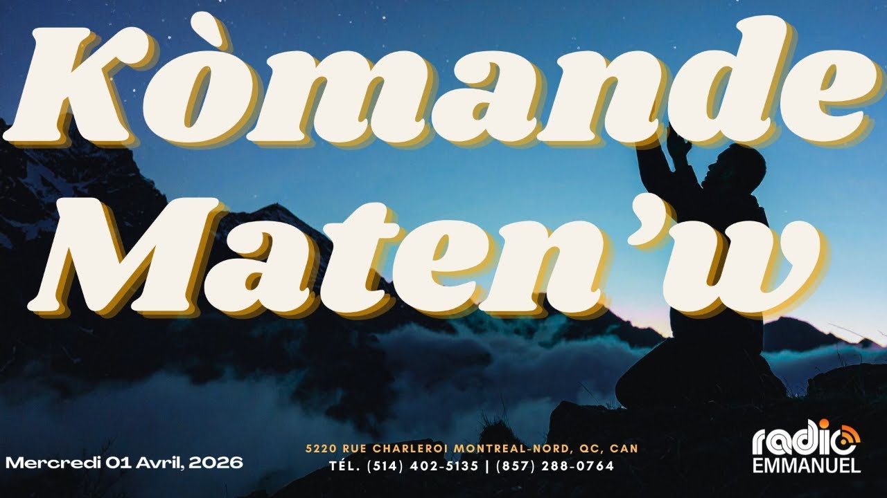 K&Ocirc;MANDE MATEN'W | RADIO EMMANUEL | PIERRE BINSE ROCHE