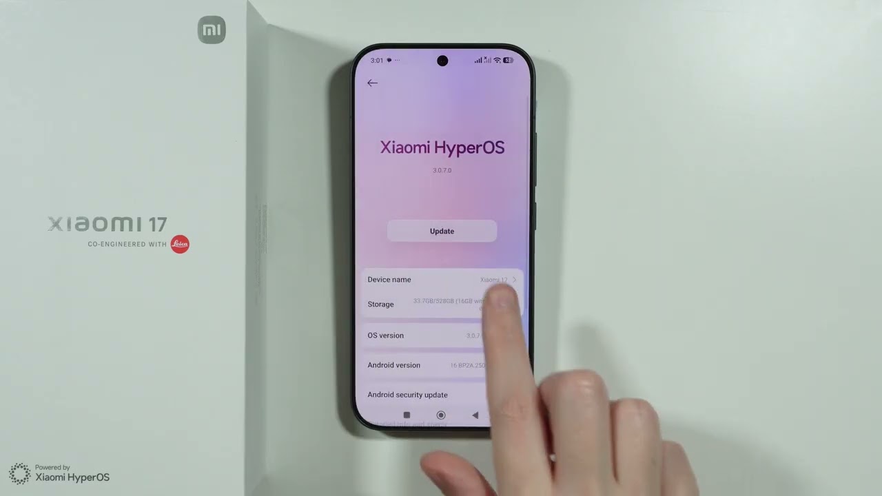Xiaomi 17: Как обновить программное обеспечение (обновление Android и HyperOS)