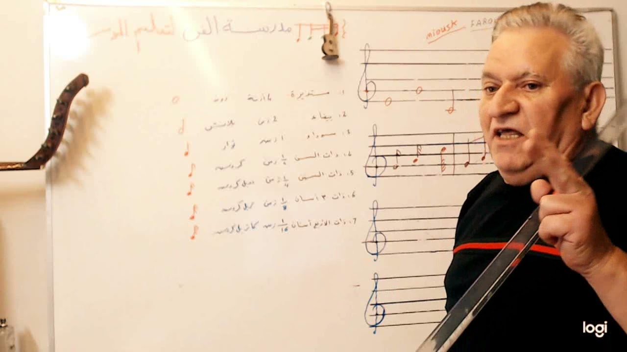 دروس النوتة الموسيقية - العلامات الزمنية الحلقة الثالثة الجزء الثاني الاستاذ فاروق درويشة 050622218