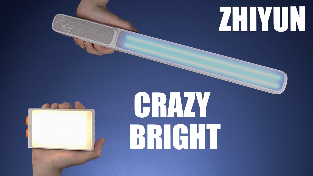The Fiveray F100 and M40 by Zhiyun - BRIGHT Tube and Pocket Lights