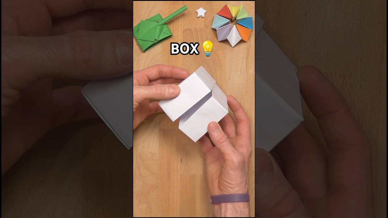 HOW TO MAKE PAPER GIFT BOX TUTORIAL | MAGIC ORIGAMI BOX INCL ART