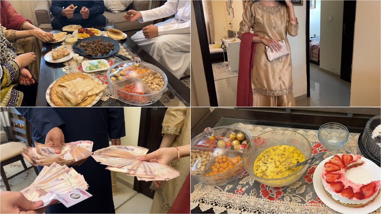 Eid-Ul-Fitr Day 1 🌙 | Hum apni Eid UAE 🇦🇪mein kaise manate hein | mujhe iss baar kitni eidi mili😍