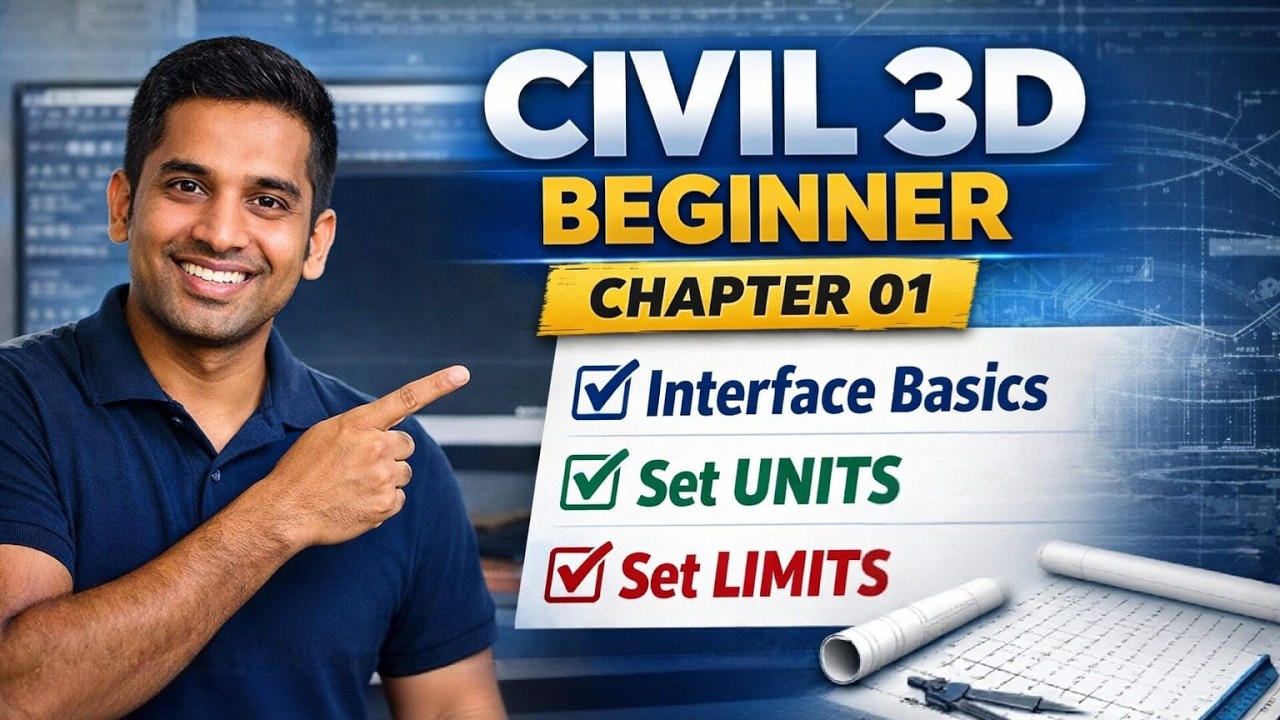 Civil 3D Beginner Tutorial | First Interface, Units & Limits Explained | සිංහලෙන් | Mapora