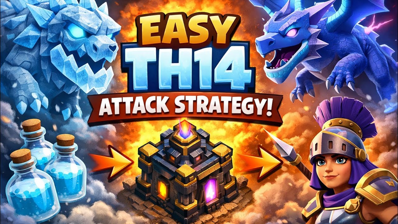 Easy TH14 Attack Strategy | 3 Star Every Time | Clash of Clans