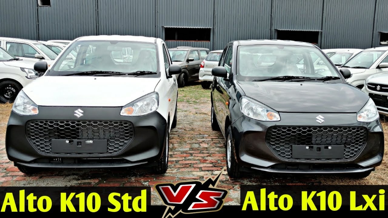 2022 New Alto K10 Standard and Lxi Varient Comparison|New Alto K10 Standard and Lxi Base Review|Alto