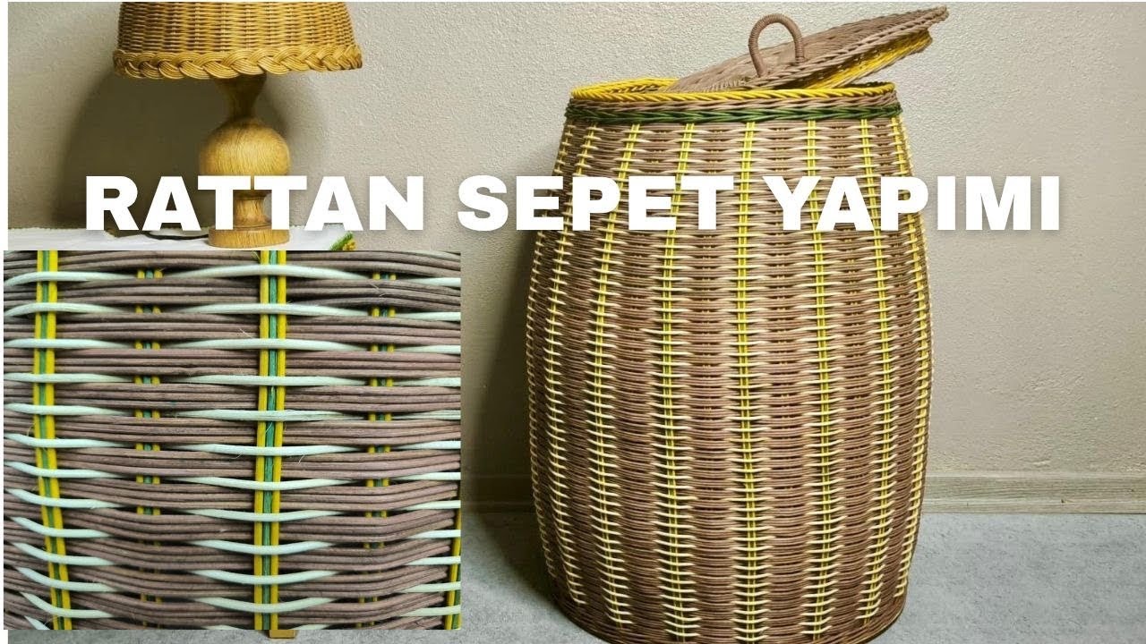 RATTAN SEPET VE KAPAK YAPIMI | RENK DENGESİ VE SAĞLAM FORM TEKNİĞİ #diy #çıkrıkcom#çıkrıkhome 