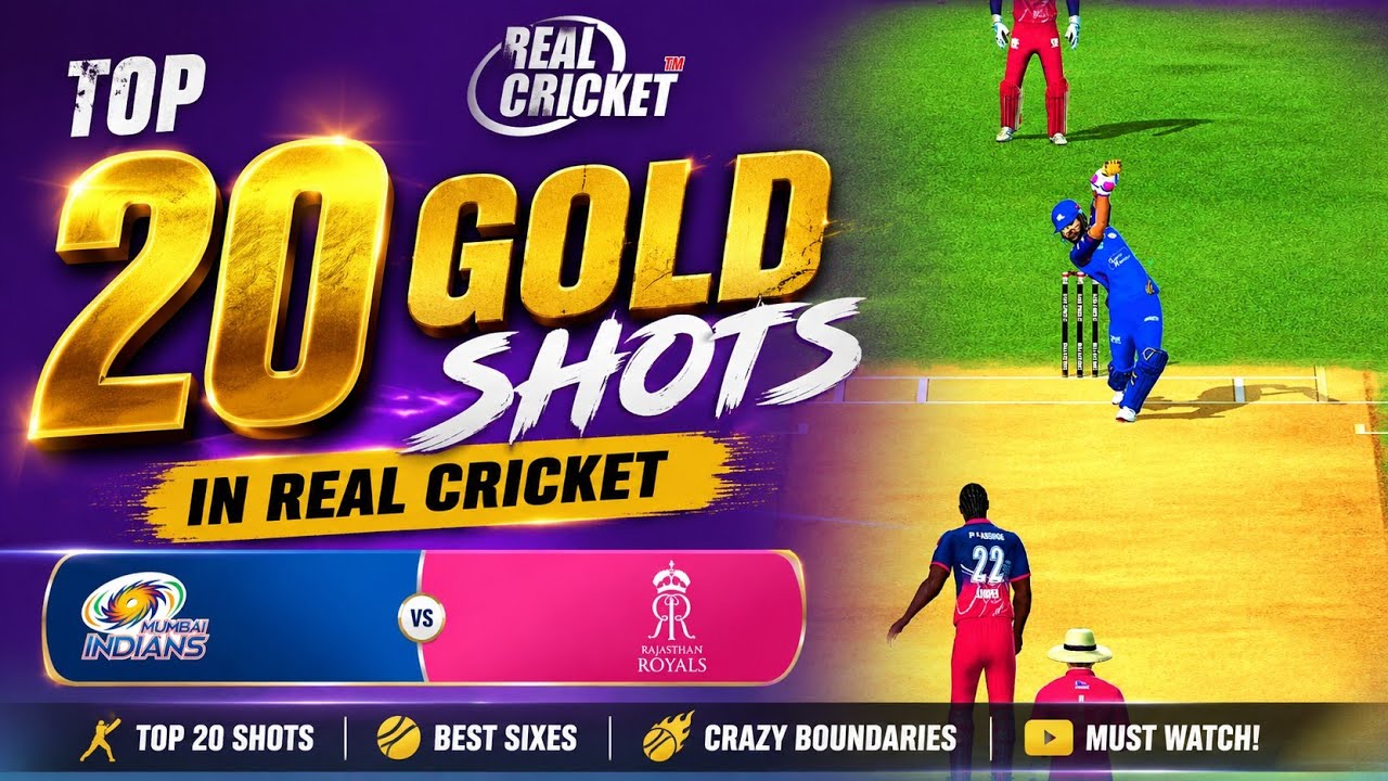 💥 Top 20 Best Gold Shots in Real Cricket&trade; | Must Watch For Beginners #goldshots #realcricket