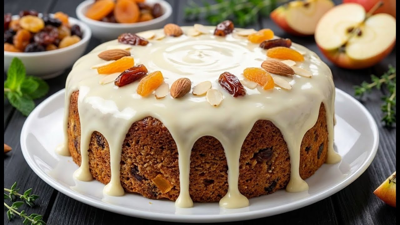 Kein Zucker, kein Mehl! Haferflocken, Äpfel und Karotten! Ein gesundes Dessert!  🍎