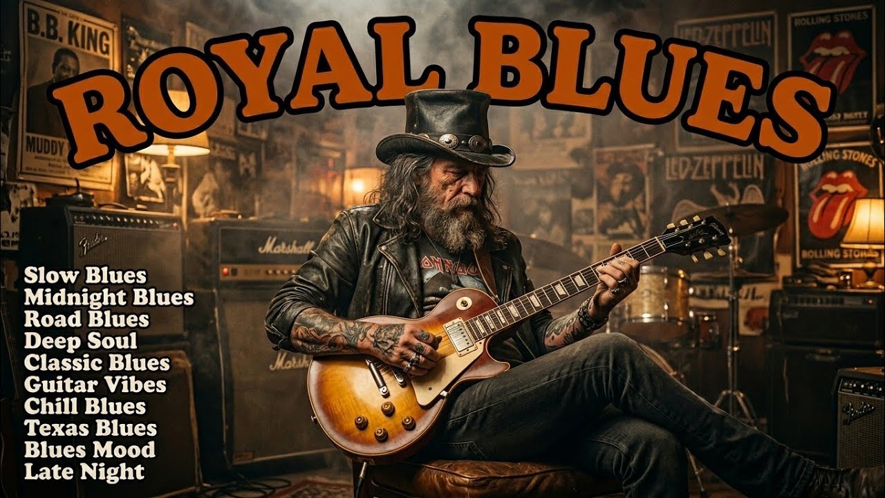 Heavy Blues Rock Nights | Powerful Guitar & Dark Mood