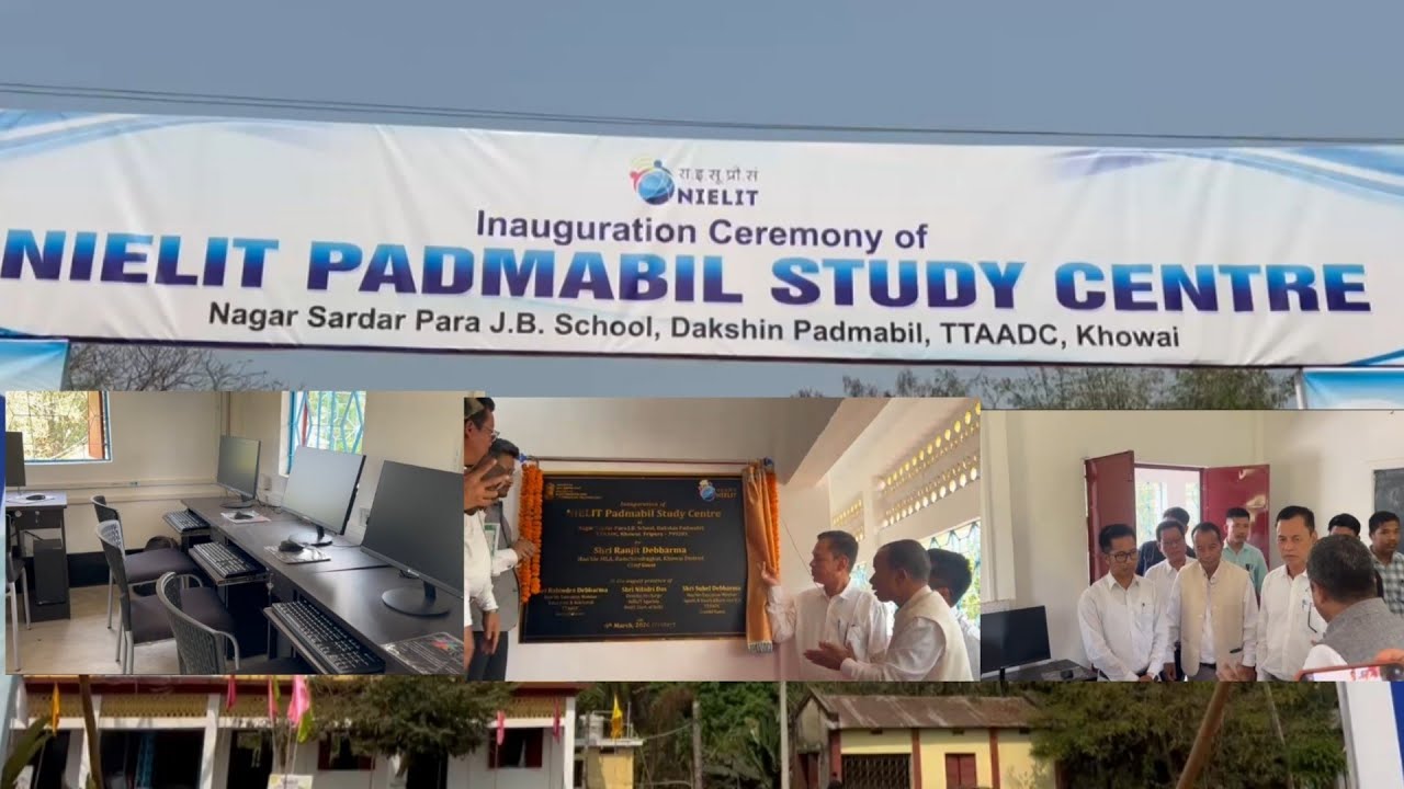 Khowai NIELIT Padmabil Study Centre | Nagar Sardar Para J.B School Dakshin Padmabil| Inauguration
