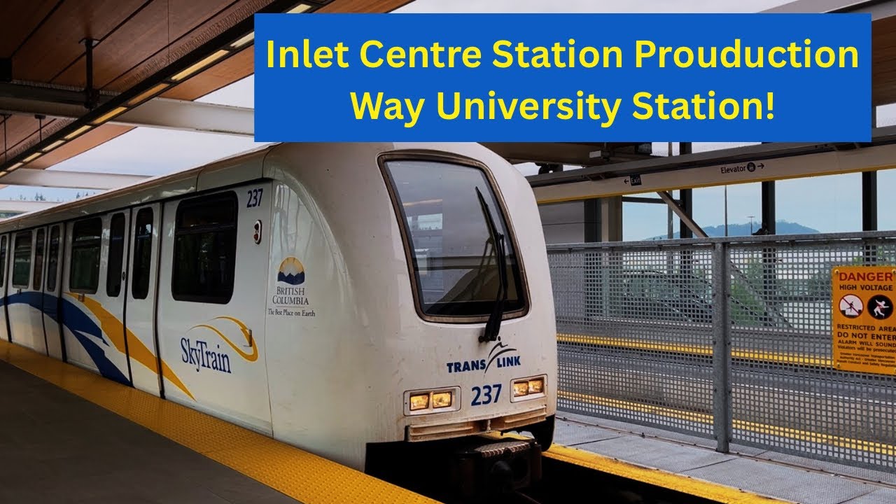 Vancouver Skytrain ride | Inlet Centre Station to Prouduction Way University Station!