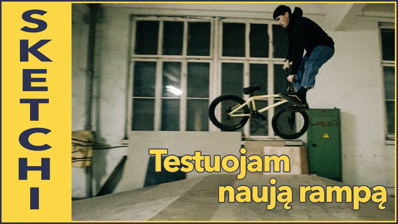 SKETCHI : Testuojam naują rampą (BMX triukai ghetto indoore)
