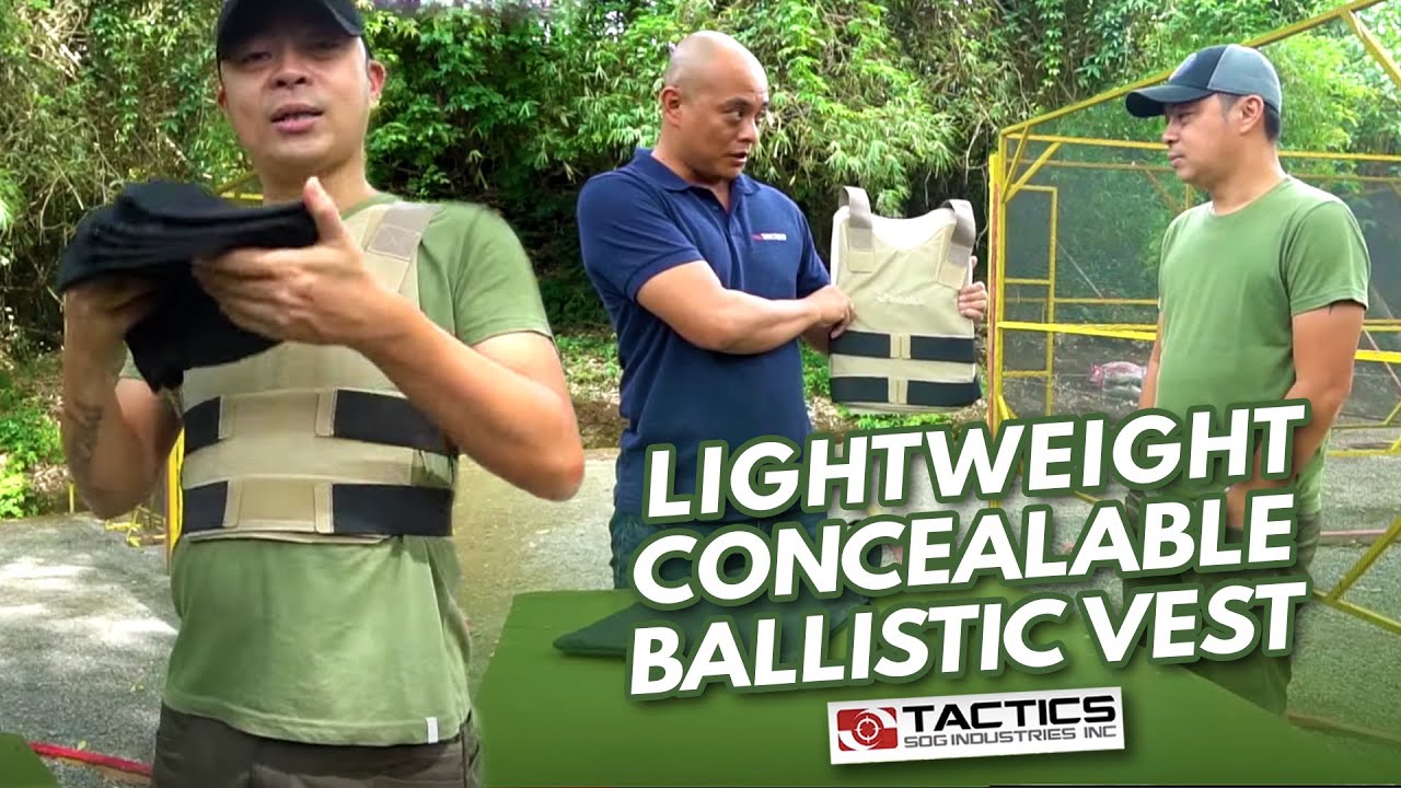 Lightweight Concealable Ballistic Vest by Tactics Advanced Armor | Chito Miranda