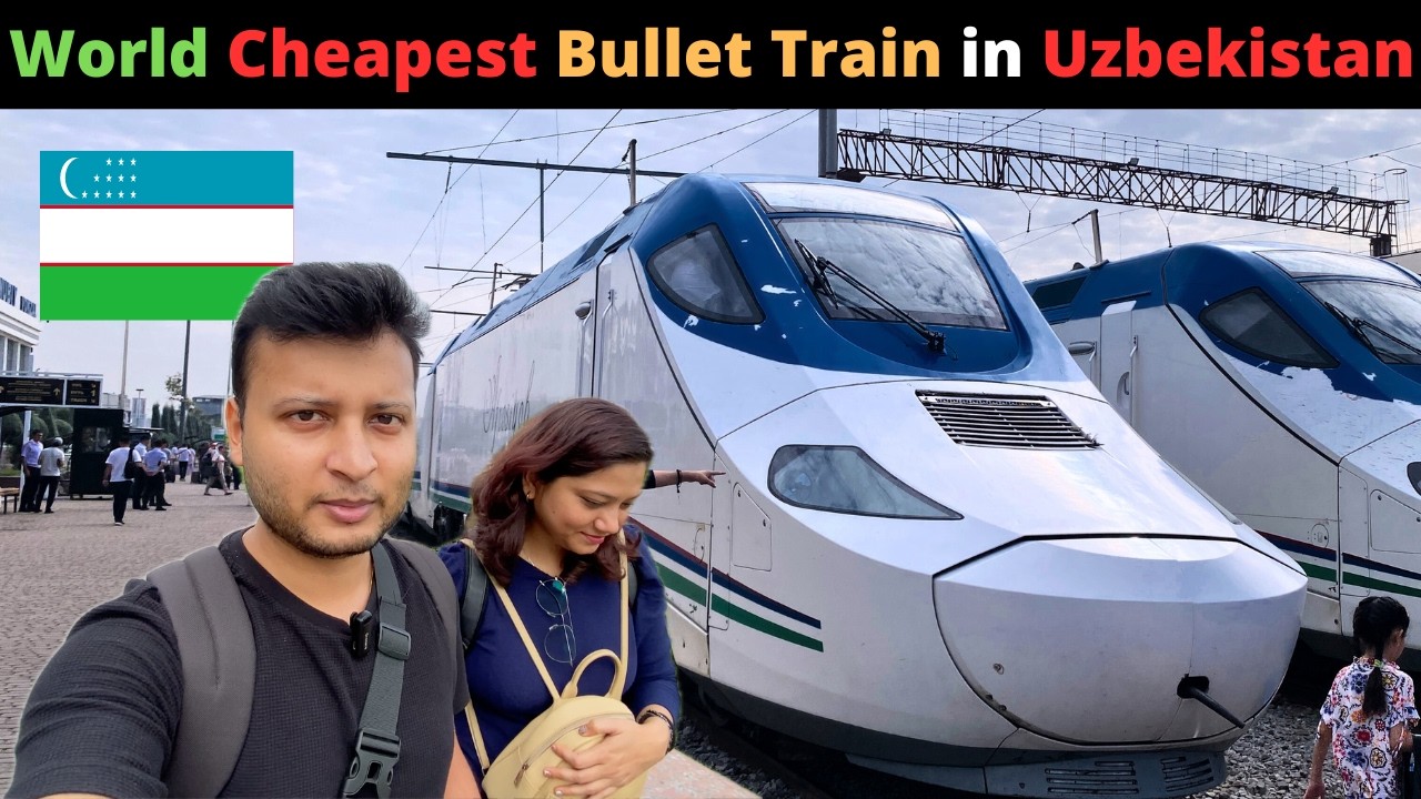 Tashkent to Samarkand Bullet Train 🚄  | Uzbekistan Bullet Train | Indian trying bullet train