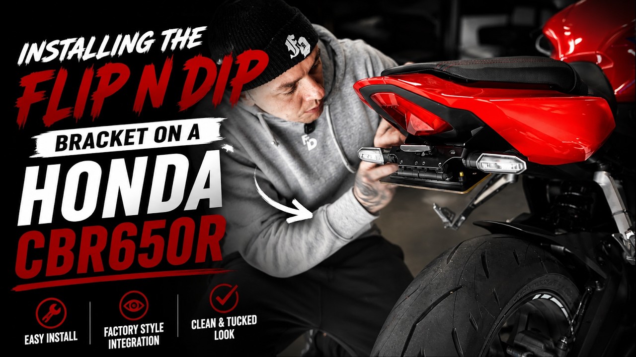 Honda CBR650R 2021+ Flip N Dip Adjustable Tail Tidy: How To Install