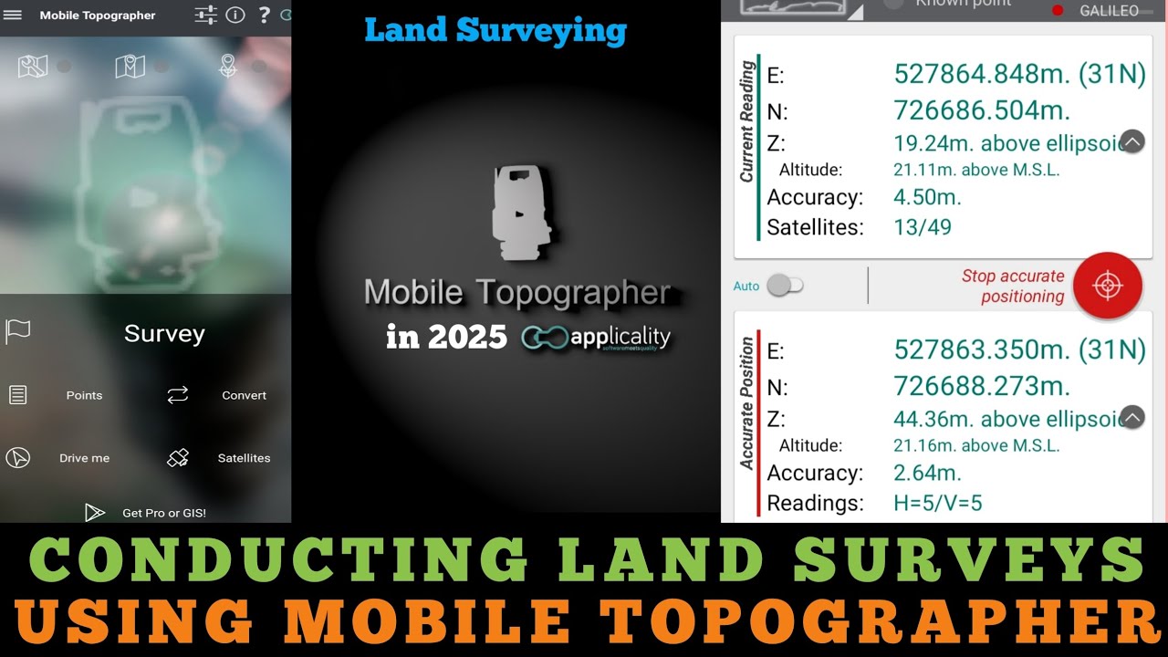 How to use Mobile Topographer for Land Surveys in 2025 || Mobile App for Land Surveyors