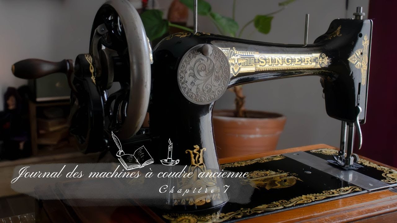 Comment coudre avec une machine à coudre de 1908. Tuto avec ma soeur.