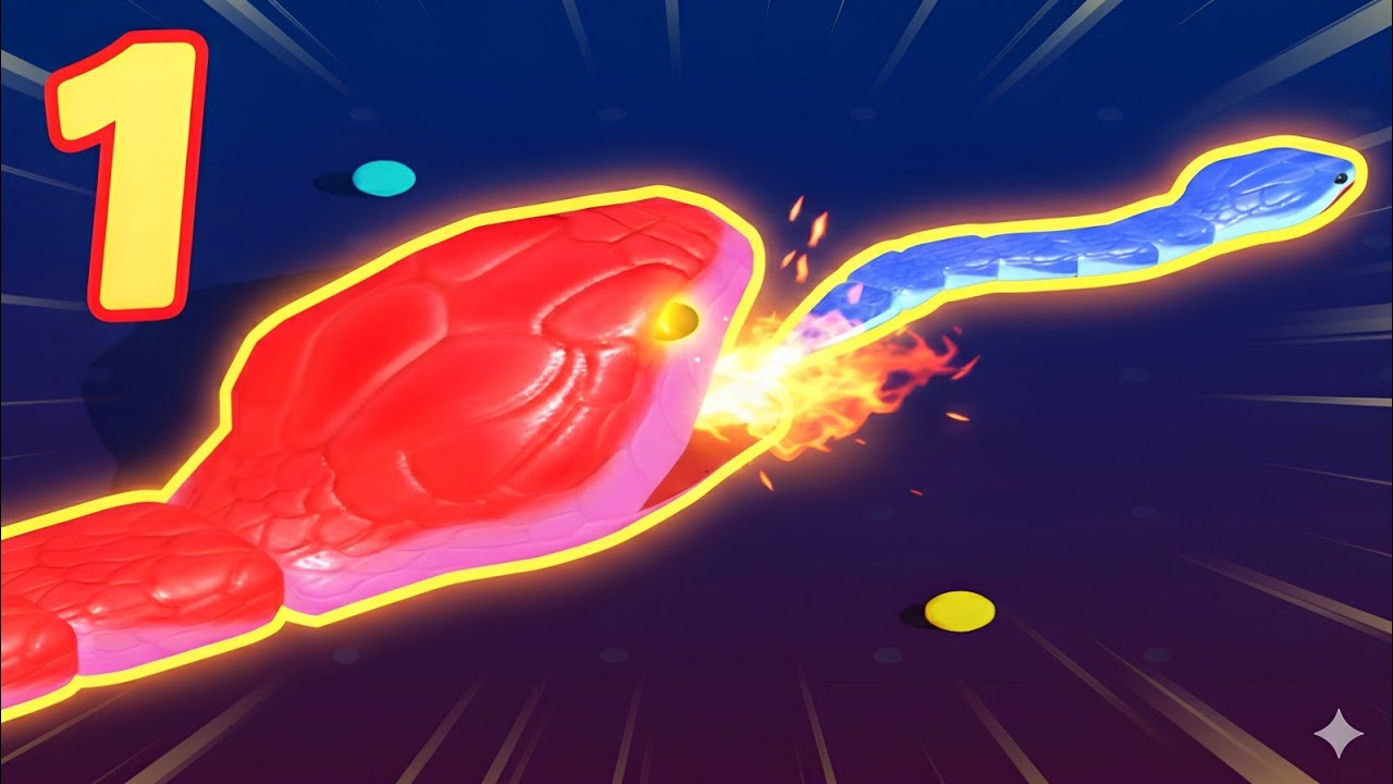 Snake Clash.io / Walkthrough Gameplay Funny, ASMR Game 