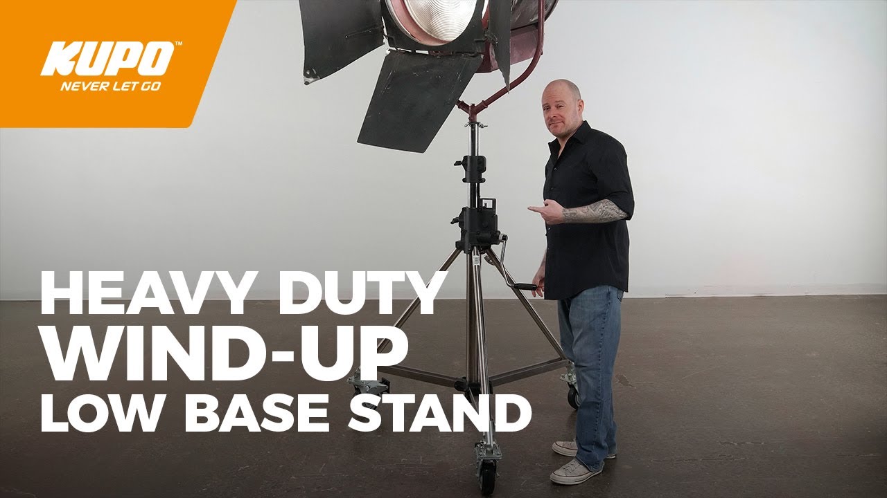 Kupo Heavy Duty Wind-Up Low Base Steel Stand
