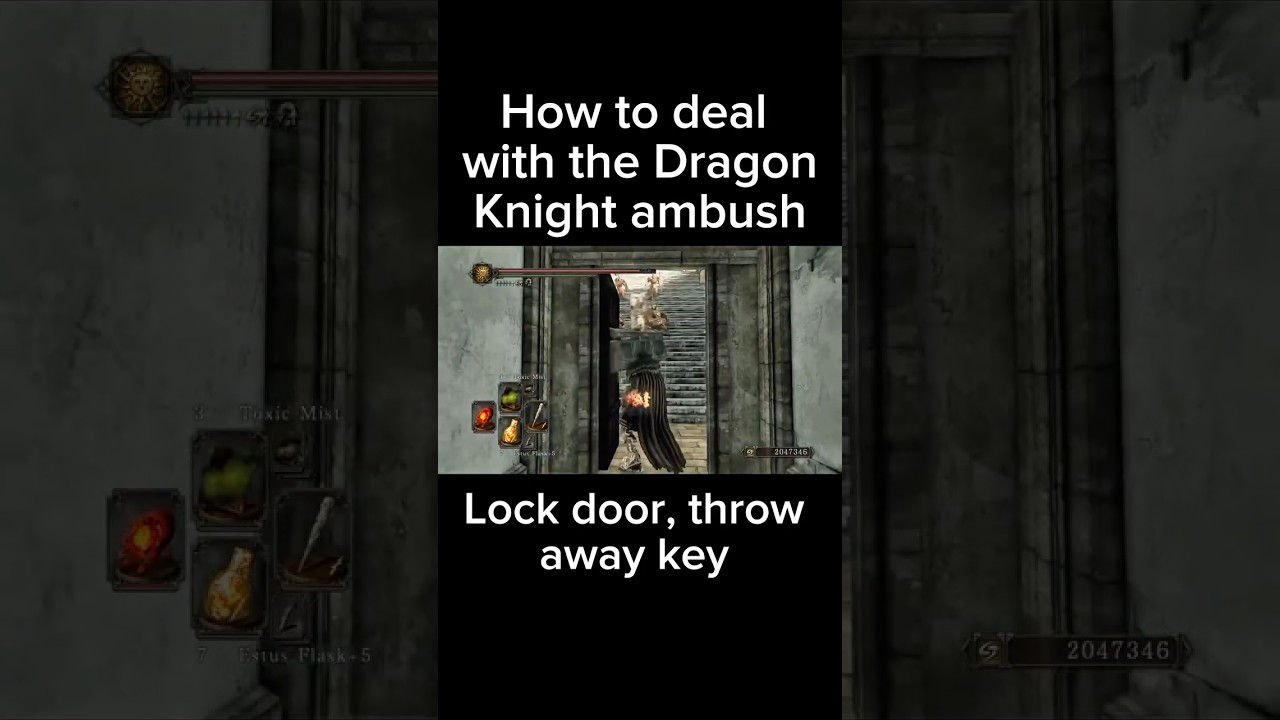 Dragon Knight ambush cheese #darksouls2 #darksouls2sotfs