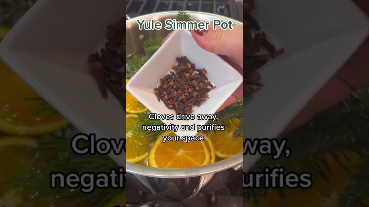 Yule and Winter Solstice Simmer Pot Recipe! #simmerpot #yule #yuletide #wintersolstice #holiday
