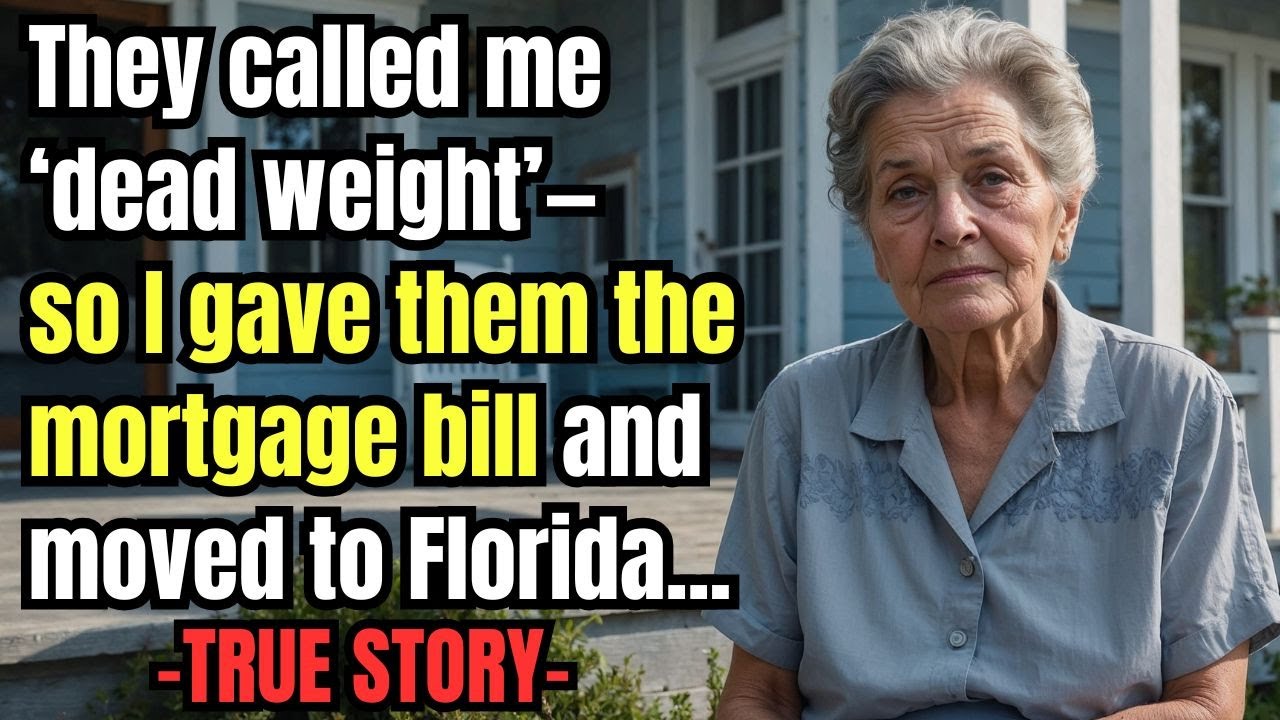 A True Story From This Grandma 👵💔 They called me ‘dead weight’—so I gave them the mortgage bill and…