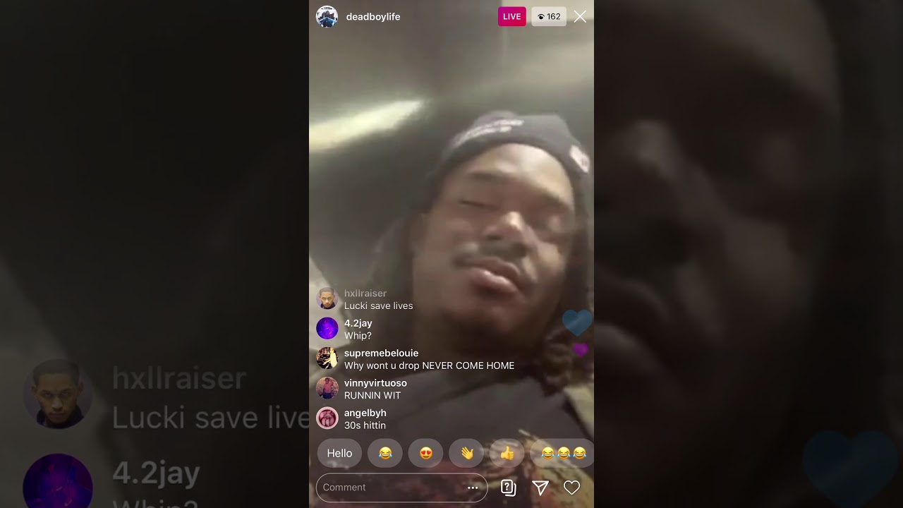 Lucki goes live and gets paranoid