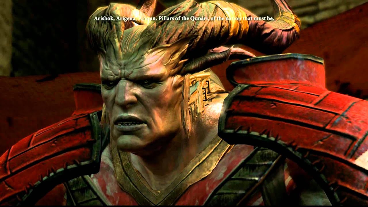 Dragon Age 2 &mdash; Узнаём о кунари от Аришока