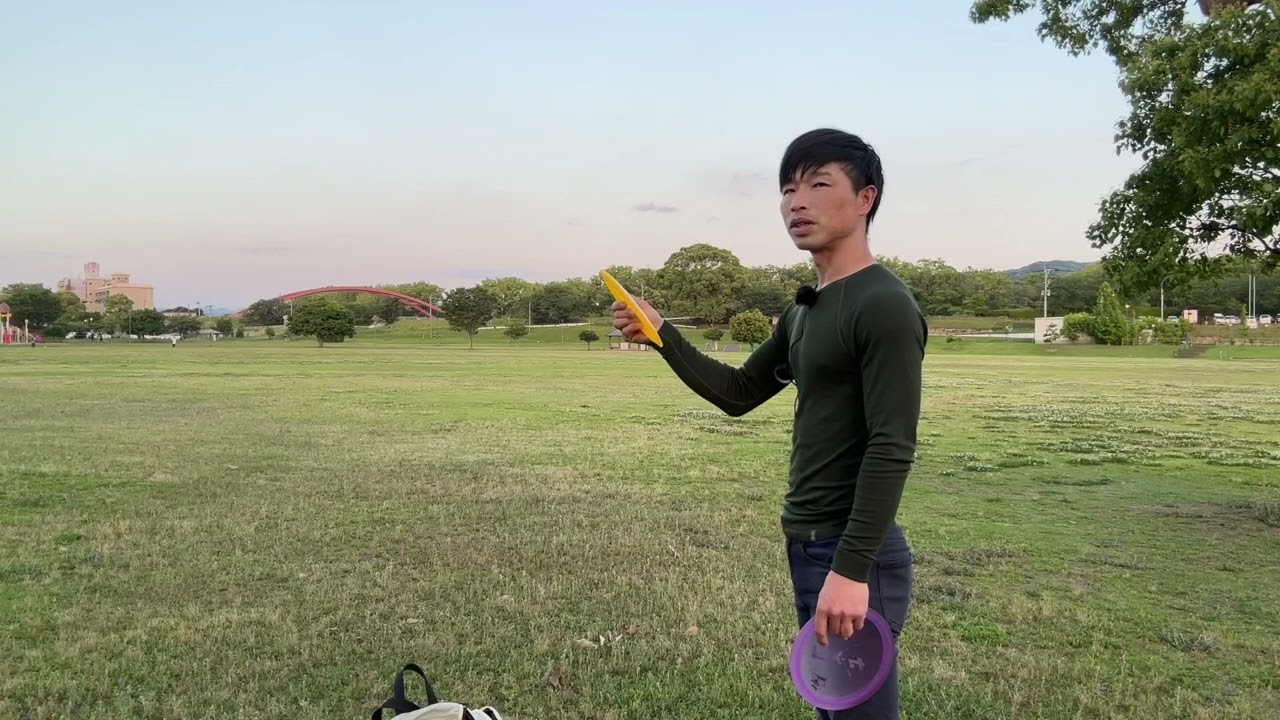フリスビー超初心者向け　真っ直ぐ投げる方法