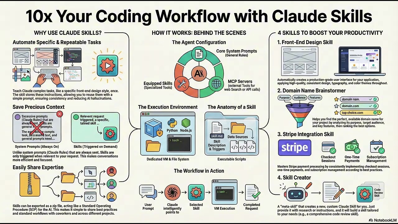 Claude Skills for 10x Workflow Automation