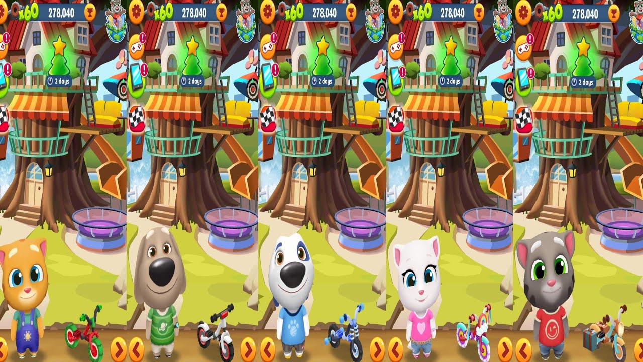 Tom Gold Run.Ginger vs Been vs Hank vs Angela vs Tom Gameplay Android#29