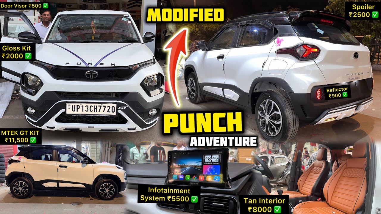 Tata Punch Adventure to Top Modification With Price ✅ 2024 Tata Punch Modified