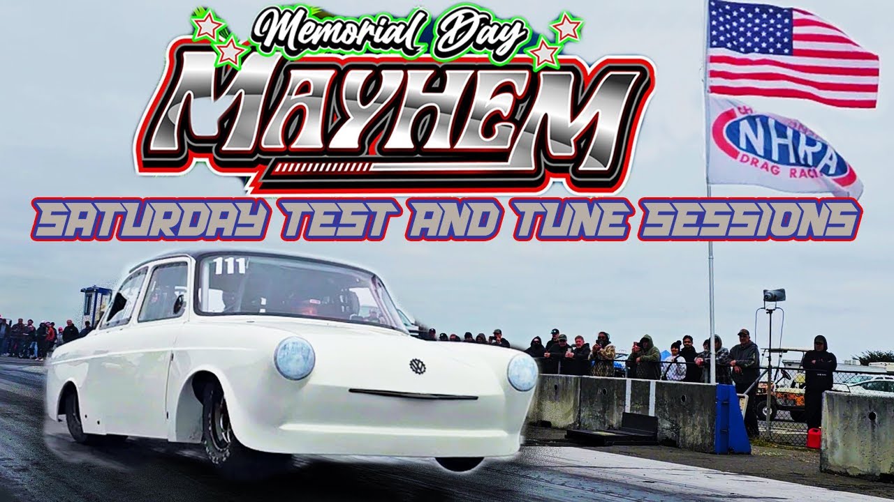 VW Drag Racing at Samoa Memorial Day Mayhem Hot VWs The Volks Group Part 2 Test and Tune Runs