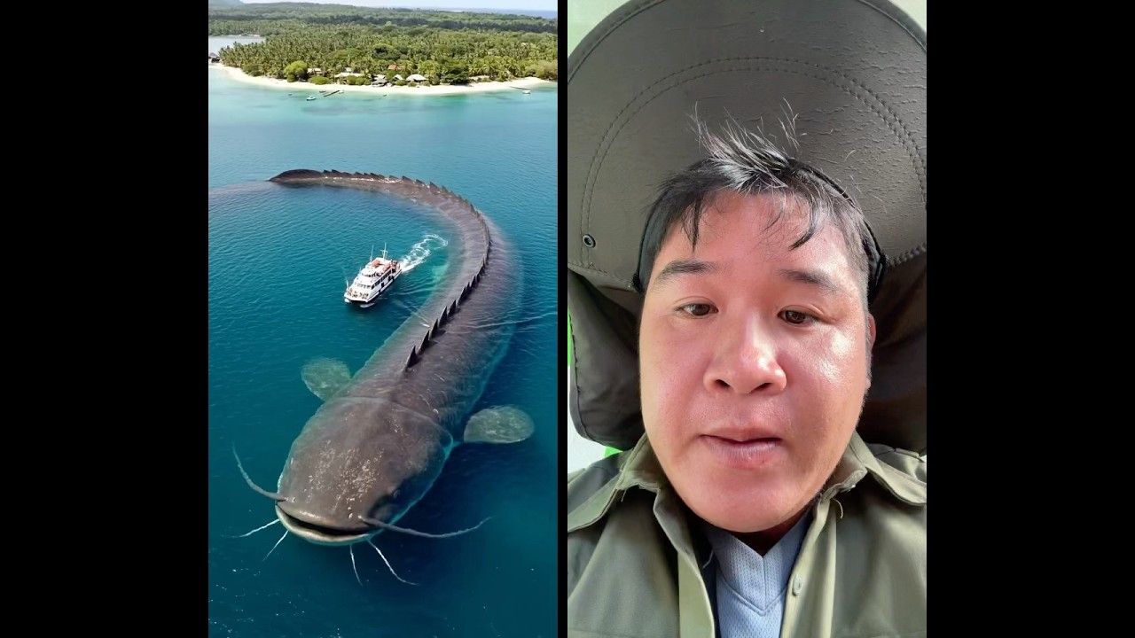 Giant Fish #giantfish #ai #fishing #collab #viralvideo #videoshort