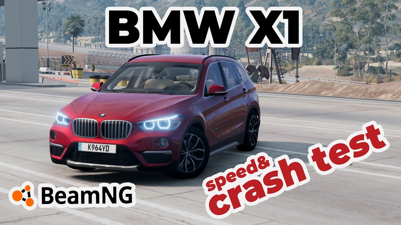 BeamNG BMW X1 F48 Mod Crash Test