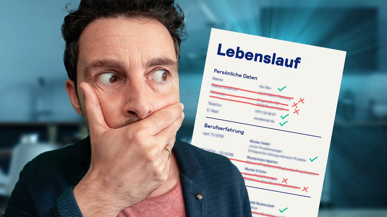 LEBENSLAUF schreiben: Das gehört (NICHT) rein 📝