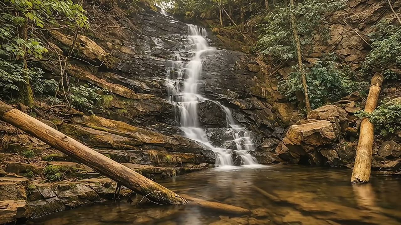 Reedy Branch Falls 8 Hours • Waterfall Sounds for Sleep, Study & Relaxation • South Carolina Nature