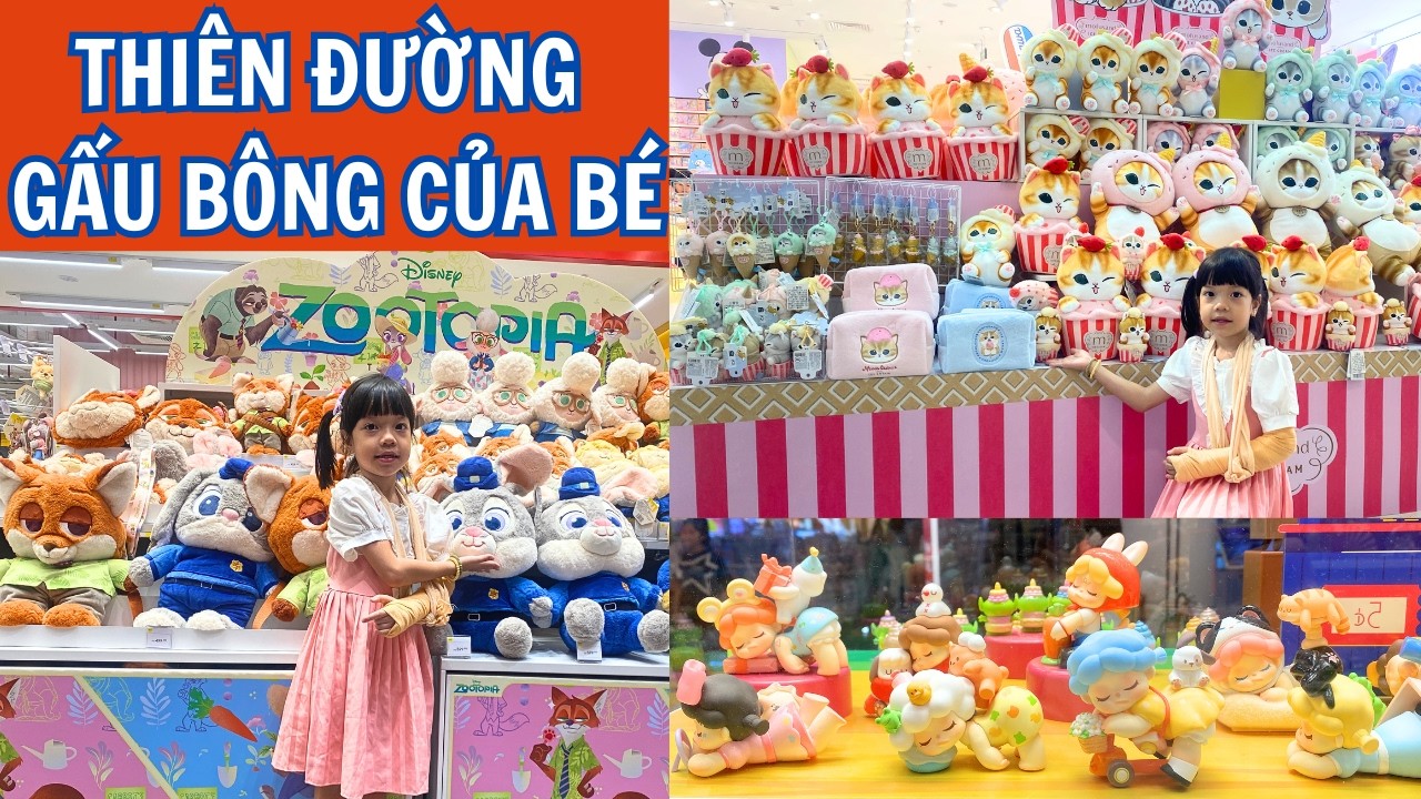 Bé Lạc Vào Thiên Đường Gấu Bông 🧸 | Cửa Hàng Đồ Chơi Khiến Bé Mê Mẩn